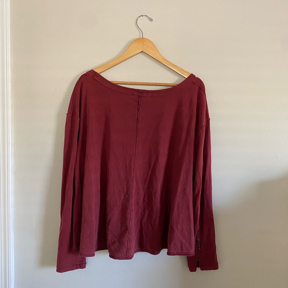 We The Free 100% Cotton Scoop Neck Shirt Women’s Extra Large - Picture 2 of 5